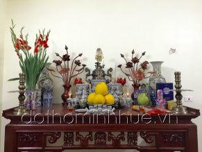 Bàn thờ gia tiên nhà Anh Hậu - Khu đô thị Đông Anh, Hà Nội