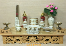 Ban thờ treo 81 - Vàng kim