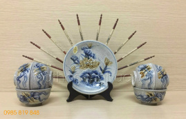 Bát - Đĩa thờ - Men rạn