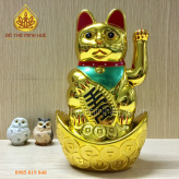 Mèo vẫy tay may mắn -  Đĩnh vàng