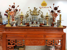 Bộ đồ thờ men rạn