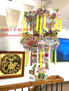 Nón công đồng Vải lụa thêu - ĐK 60/80/100/120/150cm