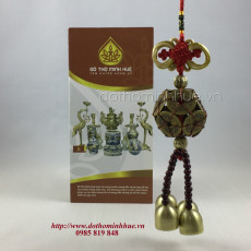 Chuông gió tiền XU THẬP NHỊ ĐẾ - Tết hình cầu