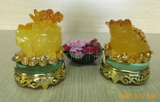 Cóc Tỳ hưu tài lộc - vàng mật bé